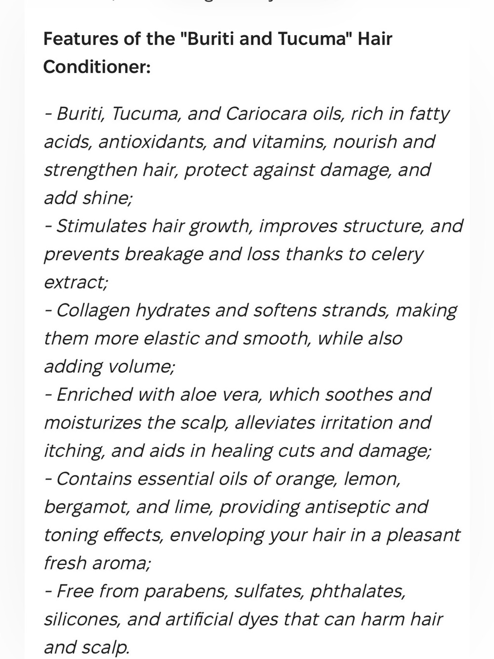 Clean Reserve Buriti & Tucuma Moisturizing
Hair Shampoo & Conditioner 296 ml - Picture 7 of 7